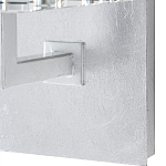 Бра серебряное с фактурным прозрачным абажуром Optical Crystal варинант исполнения - 2 | Loft Concept в Челябинске