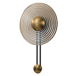 Бра с янтарным стеклянным диском и золотистыми акцентами Savio Glass Disc варинант исполнения - 1 | Loft Concept в Челябинске