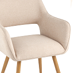 Стул в рогожке бежевого цвета NEASAN STOOL варинант исполнения - 6 | Loft Concept в Челябинске