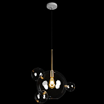 Подвесной светильник со стеклянными плафоном в виде шара и золотыми деталями & Coombes варинант исполнения - 2 | Loft Concept в Челябинске