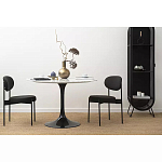 Стул мягкий Alfie Chair черный варинант исполнения - 6 | Loft Concept в Челябинске