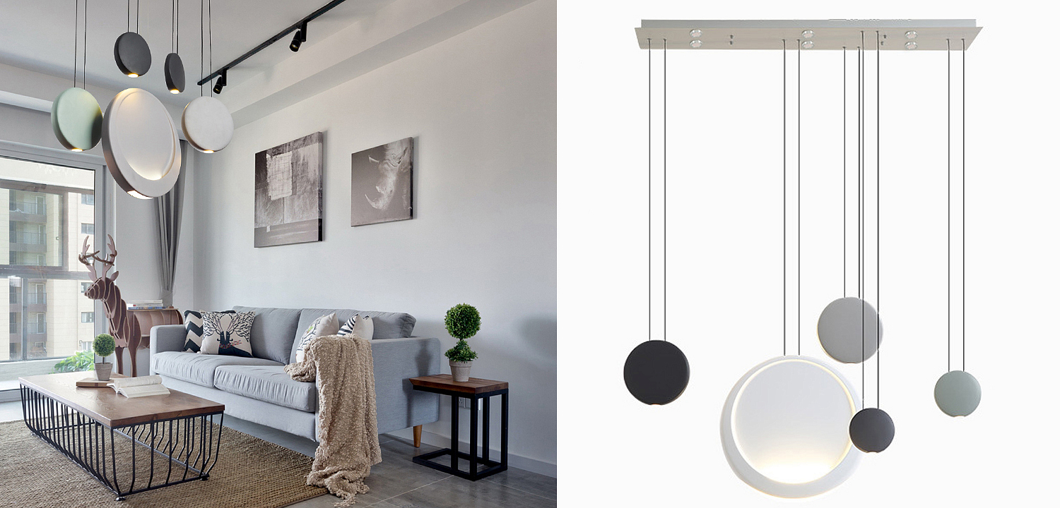 Люстра Vibia Cosmos Rectangular 5 moon Люстра Vibia Cosmos Rectangular 5 moon - Loft-Concept в Челябинске