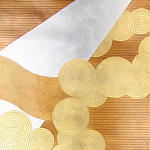 Обои ручная роспись в стиле Арт-деко Namban Colourway SC-290 on Deep Rich Gold gilded paper варинант исполнения - 1 | Loft Concept в Челябинске