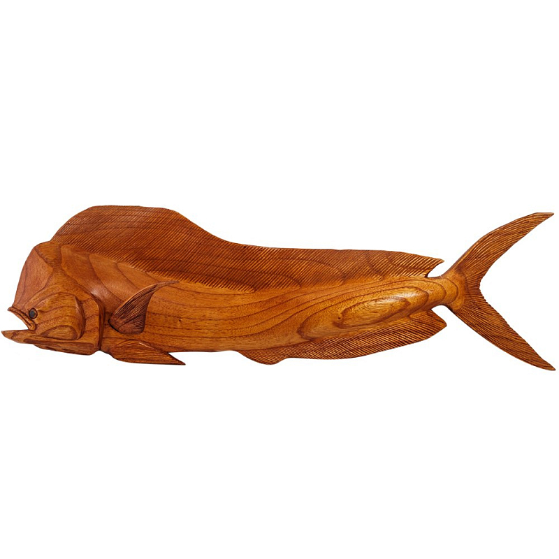 Статуэтка деревянная в виде рыбы Fish of the World Коричневый Статуэтка деревянная в виде рыбы Fish of the World Коричневый в Челябинске | Loft Concept