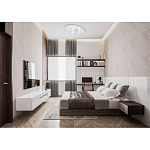 Потолочный светильник овальной формы белого цвета с 7-ю лампами Lunar Pebbles варинант исполнения - 12 | Loft Concept в Челябинске