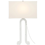 Настольная лампа на арочном корпусе с прямоугольным абажуром One Piece Support варинант исполнения - 2 | Loft Concept в Челябинске