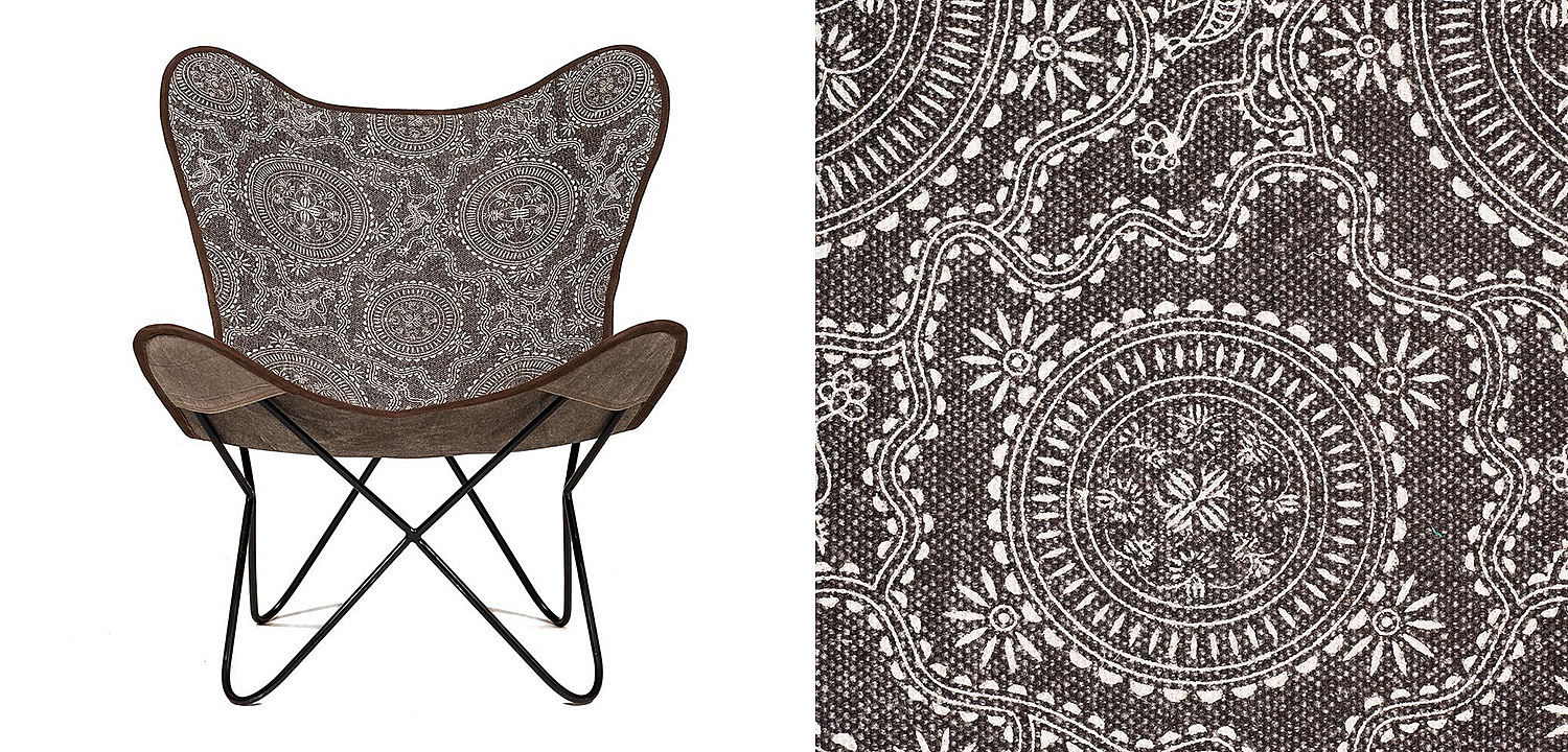 Кресло Indian black and white pattern - Loft-Concept в Челябинске