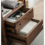 Вешалка деревянная с 2- мя ящиками Moon Walnut Furniture варинант исполнения - 9 | Loft Concept в Челябинске