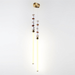 Бра с 2-мя вертикальными акриловыми светодиодными трубками и декоративными шариками PEARLS Suspension варинант исполнения - 1 | Loft Concept в Челябинске