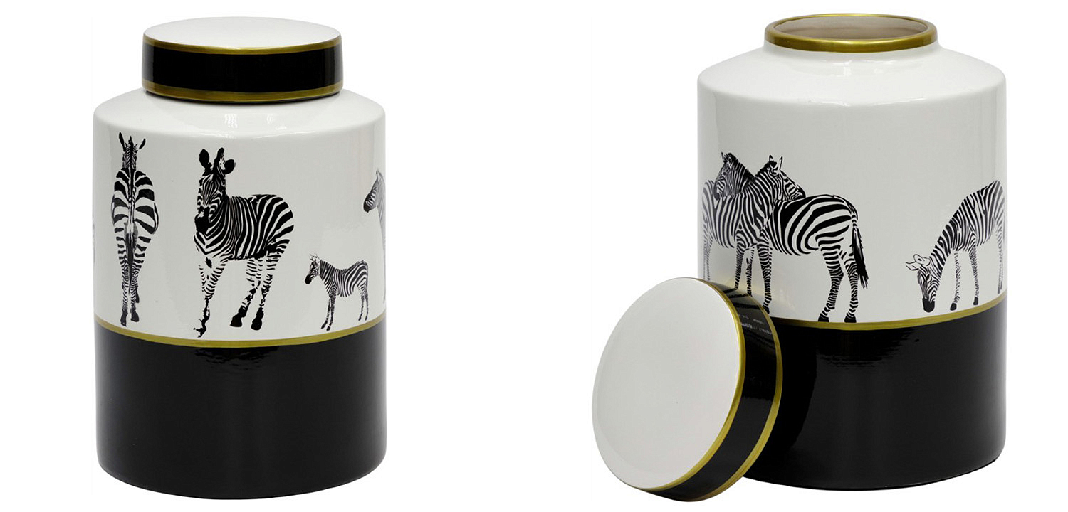 Ваза Zebra Vase white and black 26 Ваза Zebra Vase white and black 26 - Loft-Concept в Челябинске