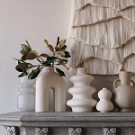 Светло-Бежевое Панно из нитей White Landscape Wall Hanging варинант исполнения - 2 | Loft Concept в Челябинске