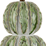 Настольная лампа с фактурным основанием с сочетании белого и зеленого цветов Festoon варинант исполнения - 1 | Loft Concept в Челябинске