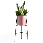 Кашпо из металла Elevated Planters розовое варинант исполнения - 1 | Loft Concept в Челябинске