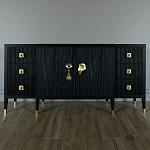 Большой Комод-буфет Elsa Dreams Black с ящиками варинант исполнения - 3 | Loft Concept в Челябинске