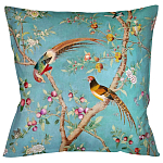 Подушка декоративная с изображением птиц в саду Chinoiserie Birds in the Peach Orchard Cushion варинант исполнения - 1 | Loft Concept в Челябинске