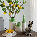 Статуэтка заяц из текстурированной терракоты и покрытый глянцевой краской под бронзу Rabbit Charm  варинант исполнения - 6 | Loft Concept в Челябинске