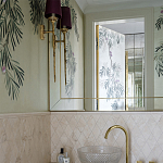 Обои ручная роспись Silk Tree Original colourway on White Metal gilded paper варинант исполнения - 3 | Loft Concept в Челябинске