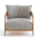 Кресло с каркасом из массива ясеня Deniaud Ash Grey Armchair варинант исполнения - 2 | Loft Concept в Челябинске