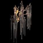 Бра с бронзовыми акцентами и прозрачными стеклянными каплями Droplet Bra варинант исполнения - 2 | Loft Concept в Челябинске