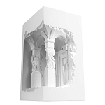 Встраиваемый в стену гипсовый светильник под покраску с колоннами и арками в античном стиле Antiquity Athena варинант исполнения - 6 | Loft Concept в Челябинске