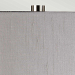 Настольная лампа с цилиндрическим абажуром и прозрачным стеклянным основанием Quintiesse варинант исполнения - 6 | Loft Concept в Челябинске