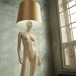 Лампа MANNEQUIN LAMP с абажуром изгибы тела варинант исполнения - 7 | Loft Concept в Челябинске