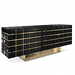 Дизайнерский комод в сочетании черного и золотого цвета Nubian варинант исполнения - 1 | Loft Concept в Челябинске