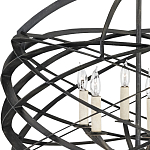 Люстра черная из эллиптических элементов Overlapping Orbits варинант исполнения - 1 | Loft Concept в Челябинске