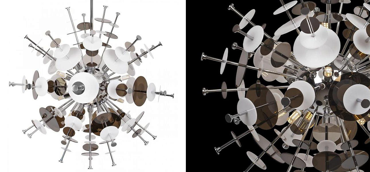 Люстра Dandelion Chrome диаметр 60 Люстра Dandelion Chrome диаметр 60 - Loft-Concept в Челябинске