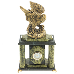 Часы настольные из натурального камня с декором в виде орла Eagle Stone Clock варинант исполнения - 8 | Loft Concept в Челябинске