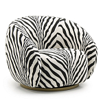 Кресло Bear с принтом Зебра варинант исполнения - 1 | Loft Concept в Челябинске