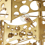 Люстра фигурная золотого цвета Corrugated Panels варинант исполнения - 2 | Loft Concept в Челябинске