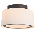 Потолочный светильник с круглым хлопковым абажуром Frosted Diffuser варинант исполнения - 1 | Loft Concept в Челябинске