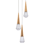 Подвесной светильник капли Acrylic Droplet Trio Gold Hanging Lamp варинант исполнения - 1 | Loft Concept в Челябинске