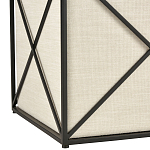 Пуф бежевый с черной металлической рамой Beige Pouf варинант исполнения - 2 | Loft Concept в Челябинске