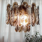 Люстра из круглых стеклянных элементов Vienna варинант исполнения - 2 | Loft Concept в Челябинске