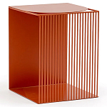 Оранжевый приставной стол из металла Lattice варинант исполнения - 1 | Loft Concept в Челябинске