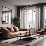 Люстра с 3-мя подвесами в виде шестиугольников Hexagon Horizontal варинант исполнения - 8 | Loft Concept в Челябинске