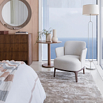 Приставной стол в шпоне ореха Elega варинант исполнения - 6 | Loft Concept в Челябинске