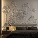 Барельеф DANDELIONS варинант исполнения - 1 | Loft Concept в Челябинске