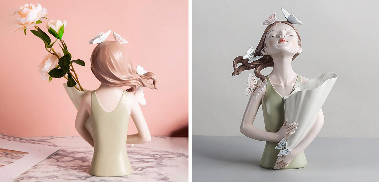 Статуэтка Butterfly Girl Vase Статуэтка Butterfly Girl Vase - Loft-Concept в Челябинске
