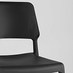 Пластиковый стул на ножках из массива бука Ferret Black 4 шт варинант исполнения - 8 | Loft Concept в Челябинске