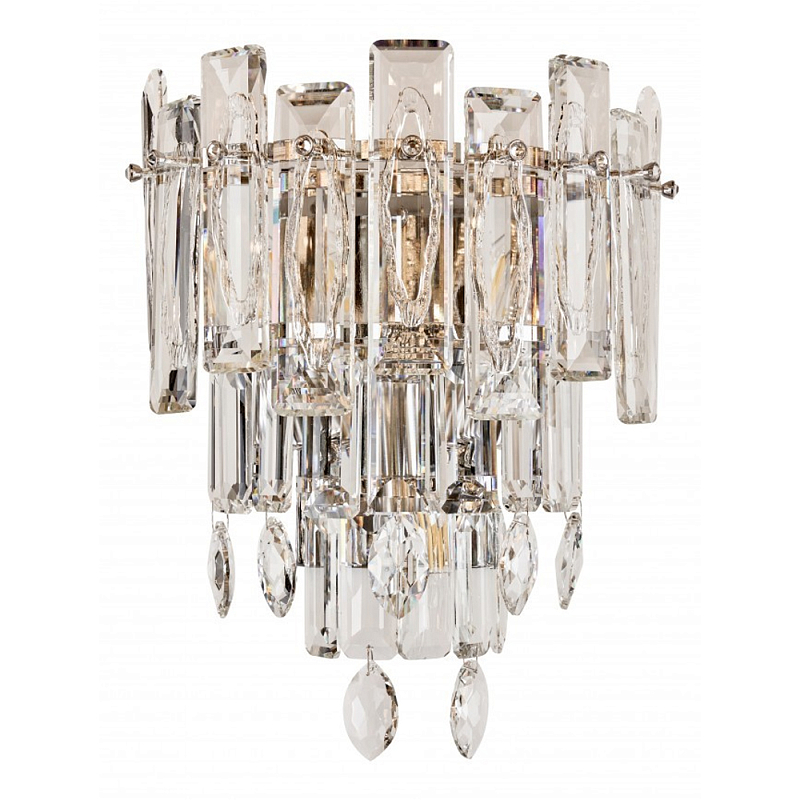 Бра с хрустальными подвесками Gorgeous Crystal Light Золотой Прозрачный Хром Бра с хрустальными подвесками Gorgeous Crystal Light Золотой Прозрачный Хром в Челябинске | Loft Concept