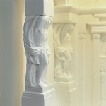 Встраиваемый в стену гипсовый светильник под покраску с колоннами и арками в античном стиле Antiquity Athena варинант исполнения - 13 | Loft Concept в Челябинске