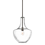 Подвесной светильник прозрачный стеклянный органической формы Kichler варинант исполнения - 1 | Loft Concept в Челябинске