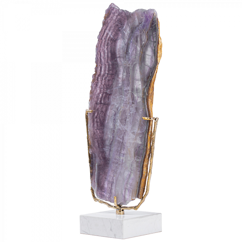 Plaque fluorite pourpre Аксессуар камень Флюорит Сиреневый Золотой Plaque fluorite pourpre Аксессуар камень Флюорит Сиреневый Золотой в Челябинске | Loft Concept