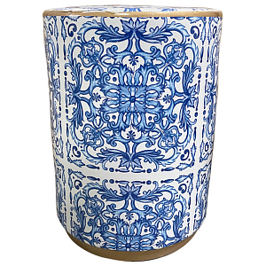 Керамический табурет Oriental Blue and White Ornament Ceramic Stool