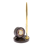 Часы настольные с ручкой из натурального камня Stone Clock варинант исполнения - 5 | Loft Concept в Челябинске