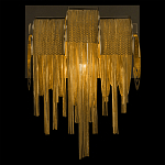 Бра с перфорированными металлическими дугами и цепочками 22 см Atlantis Chain варинант исполнения - 4 | Loft Concept в Челябинске