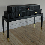 Премиальная Консоль с тремя ящиками Elsa Dreams Black варинант исполнения - 1 | Loft Concept в Челябинске